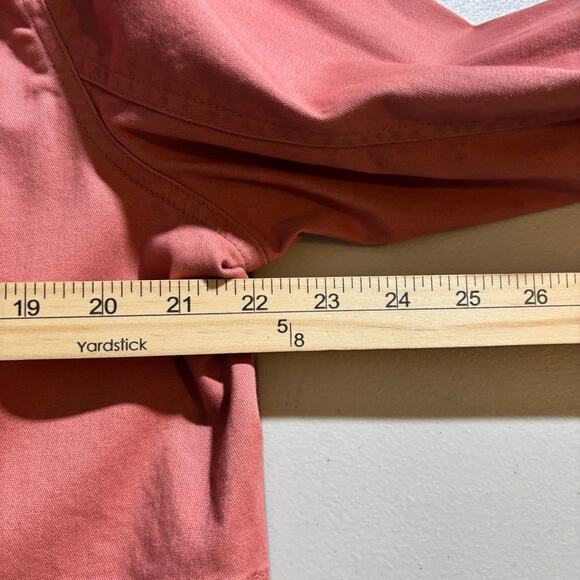 LL Bean Jacket Women Large Old Rose Zip/Snap Front Pocket Classic Chore Utility - Picture 6 of 12